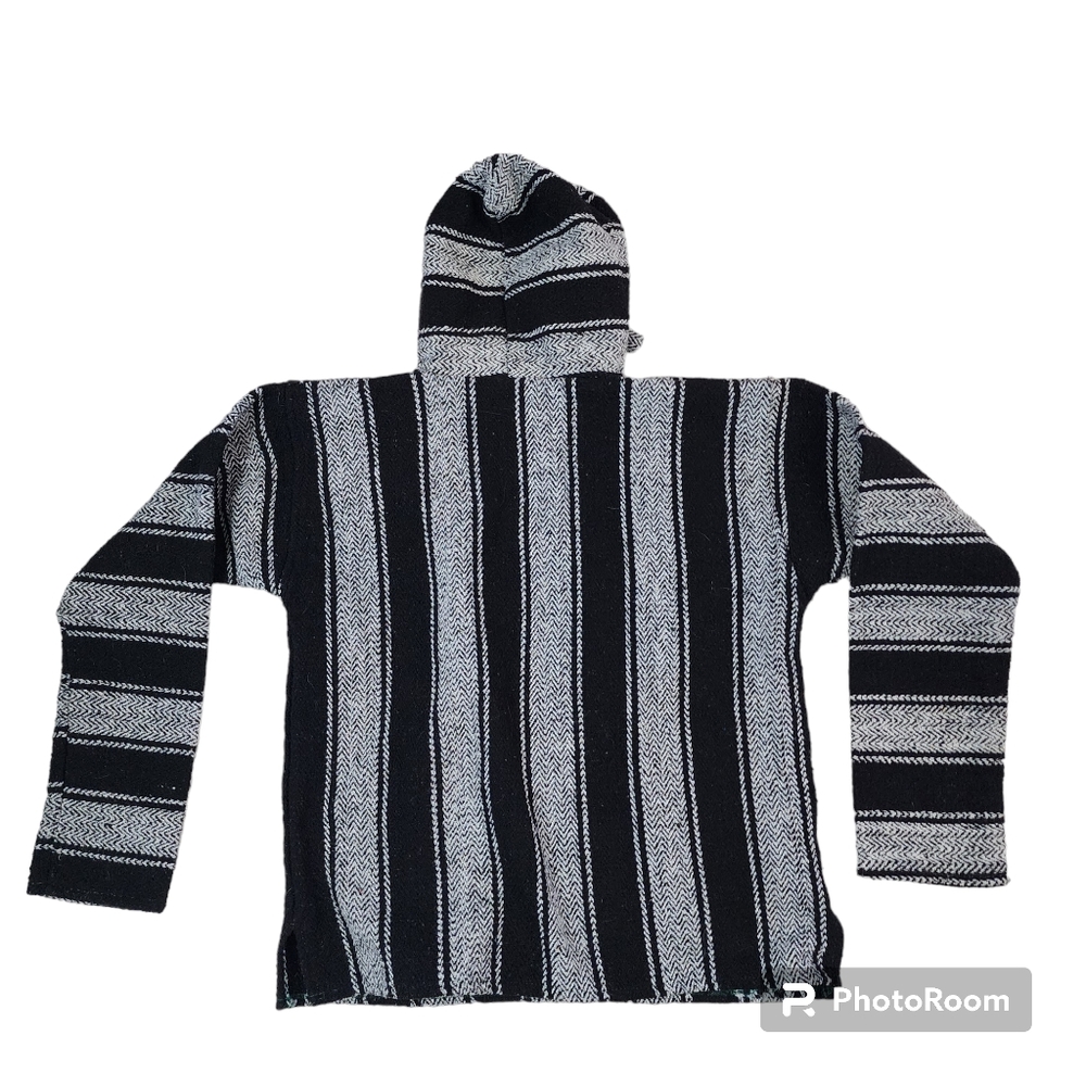 Earth Ragz Baja Hoodie Size small Black White - Picture 4 of 7